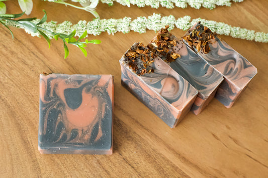 Activated Charcoal & Rose Clay Facial Bar